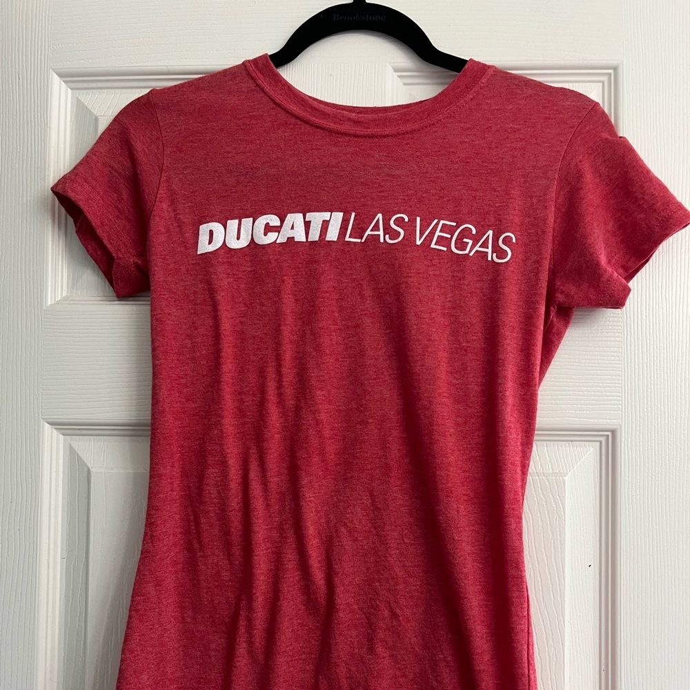 Womens ducati Las Vegas motorcycle tee shirt